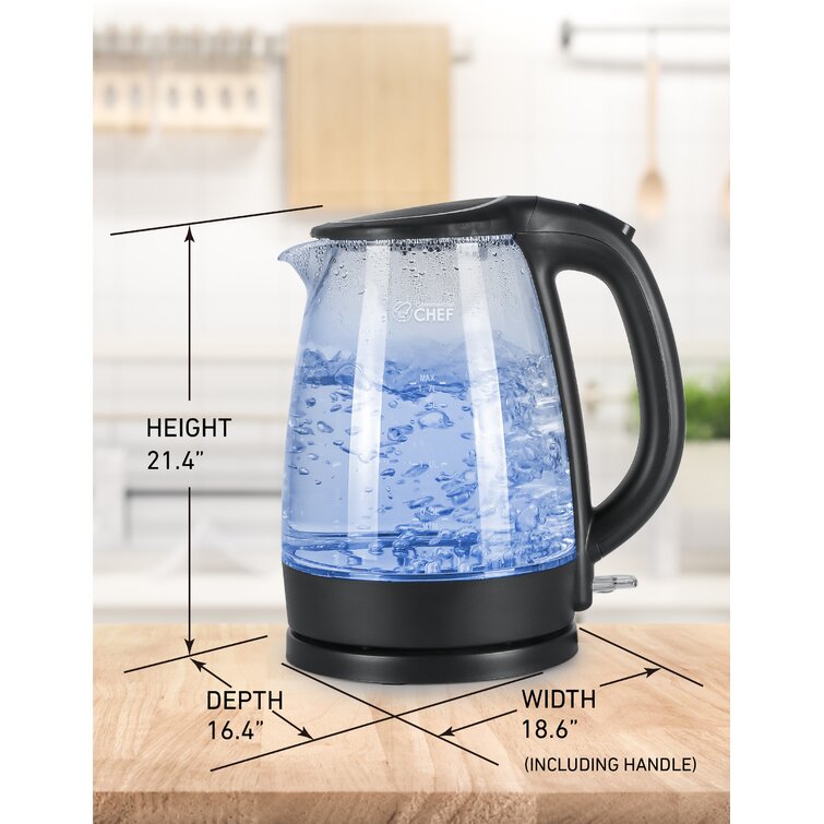 Glass electric shop water kettle